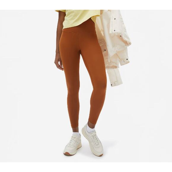 Everlane Womens ReNew Performance Ankle Leggings XS Orange Copper NWT - Picture 1 of 8